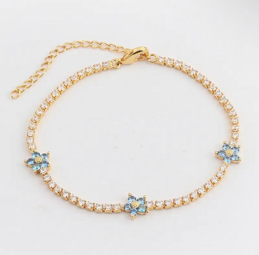 Daisy Zircon Bracelet