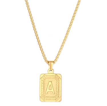 Letter Pendant Necklace