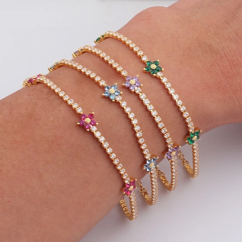 Daisy Zircon Bracelet