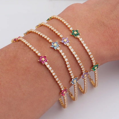 Daisy Zircon Bracelet