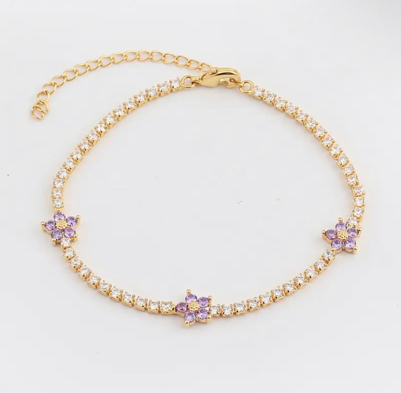 Daisy Zircon Bracelet