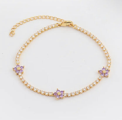 Daisy Zircon Bracelet