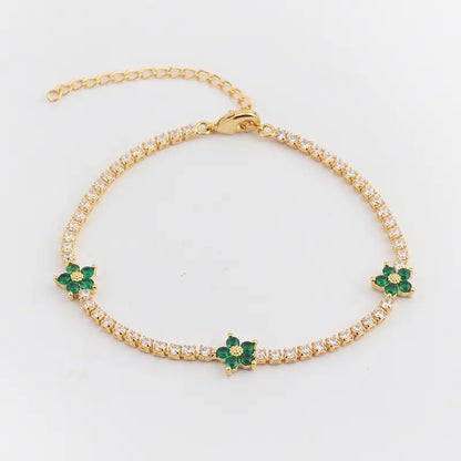 Daisy Zircon Bracelet