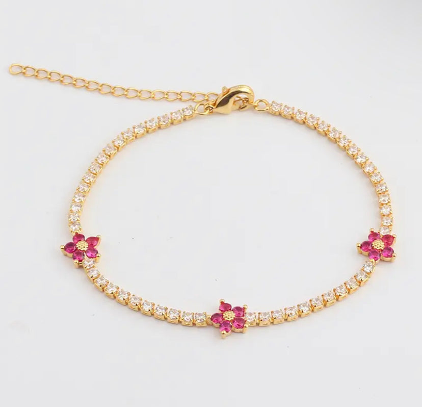 Daisy Zircon Bracelet