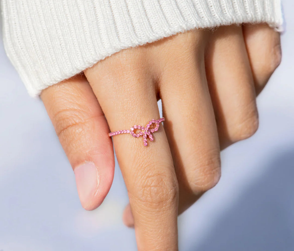 Pink Delight Ring ~ 925 Sterling Silver