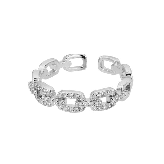 Chain Zircon Ring