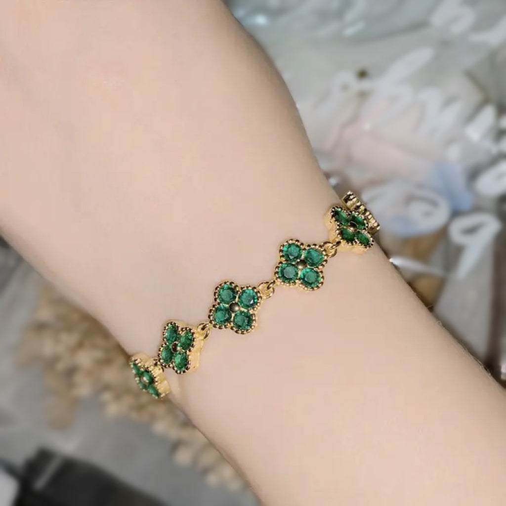 Noor Four Leaf Bracelet