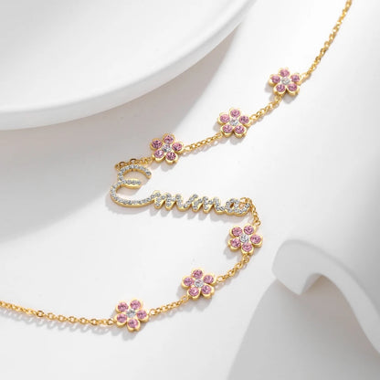 Crystal Personalised Name Necklace