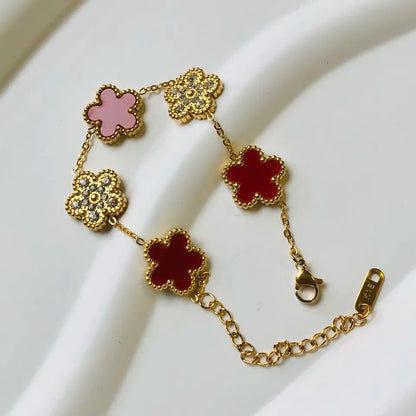 Sura Flower Zircon Bracelet