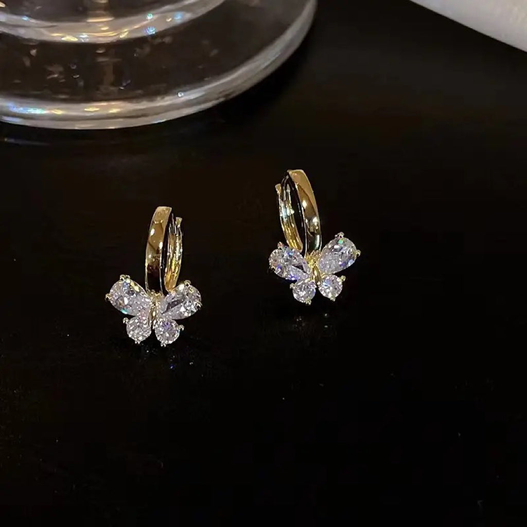 Sarina Butterfly Zircon Earrings