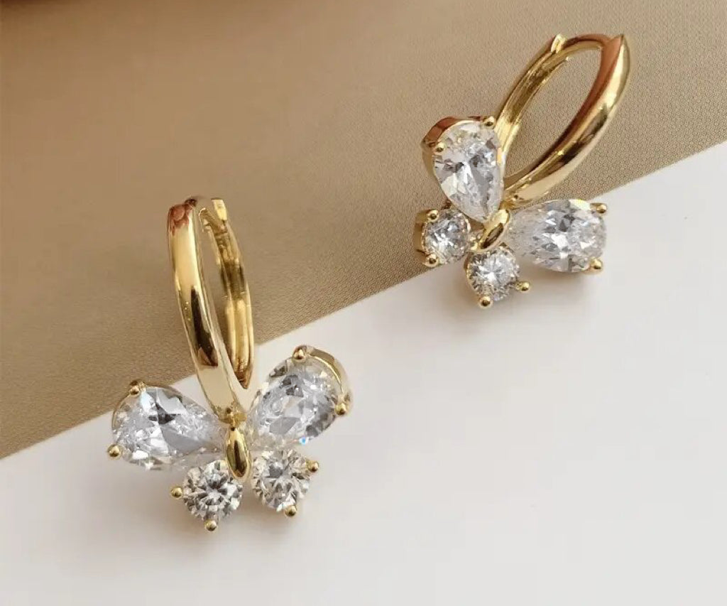 Sarina Butterfly Zircon Earrings