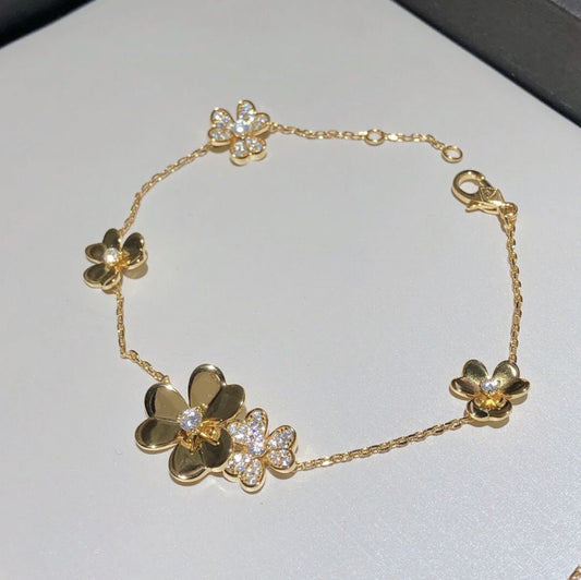 Flora Flower Zircon Bracelet