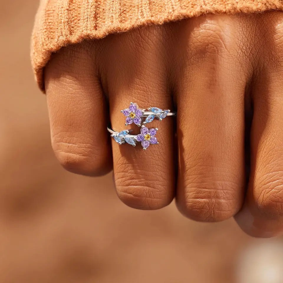 Clematis Zircon Ring