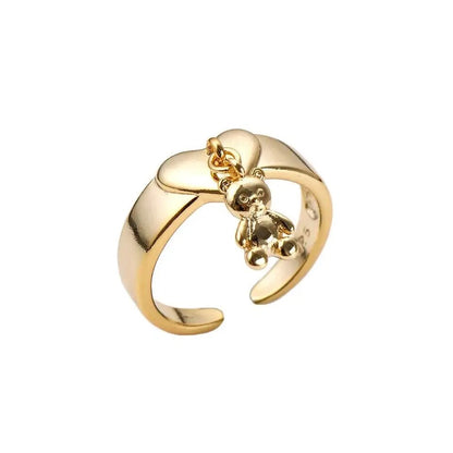 Mini Pendant Bear Ring