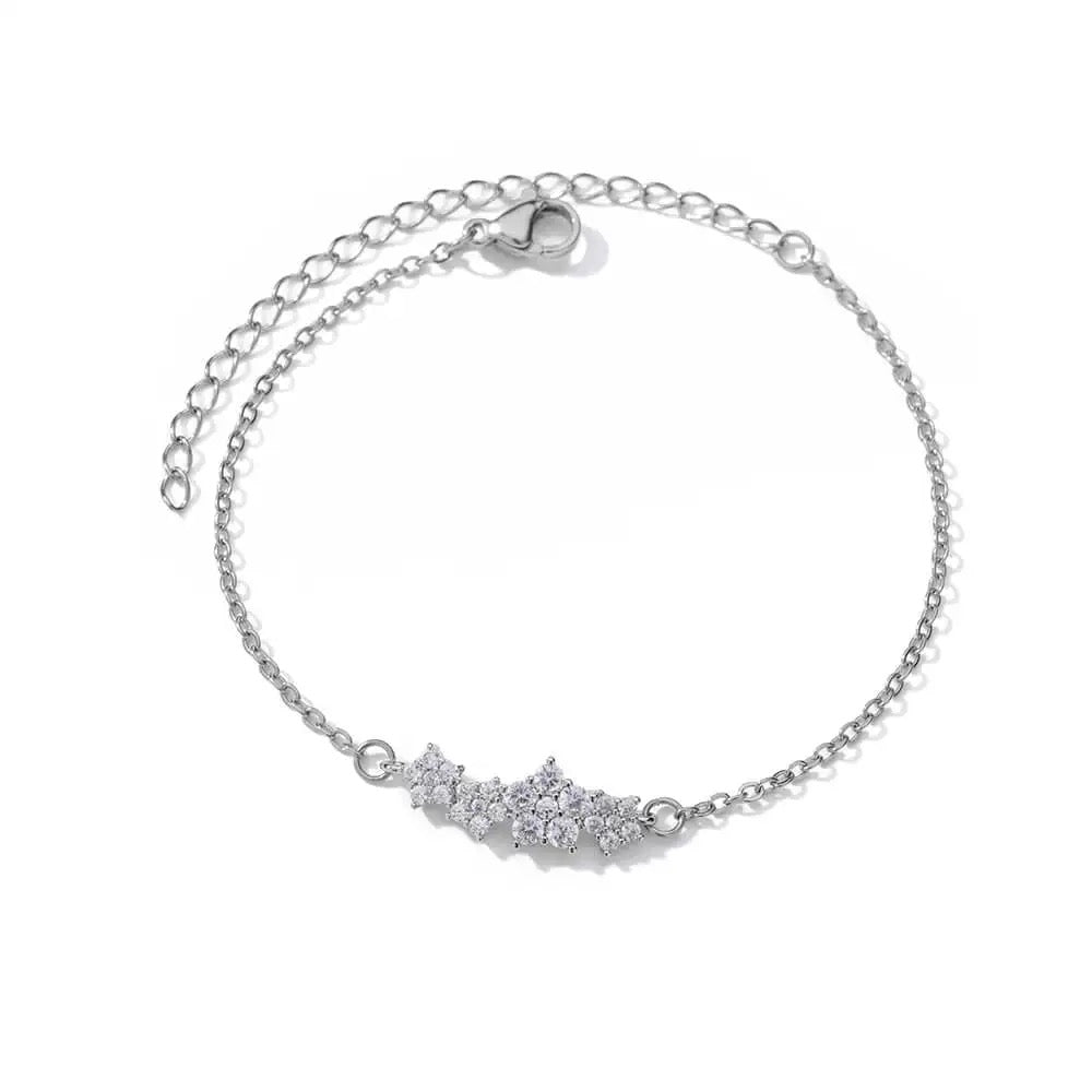 Flower Crystal Zircon Bracelet