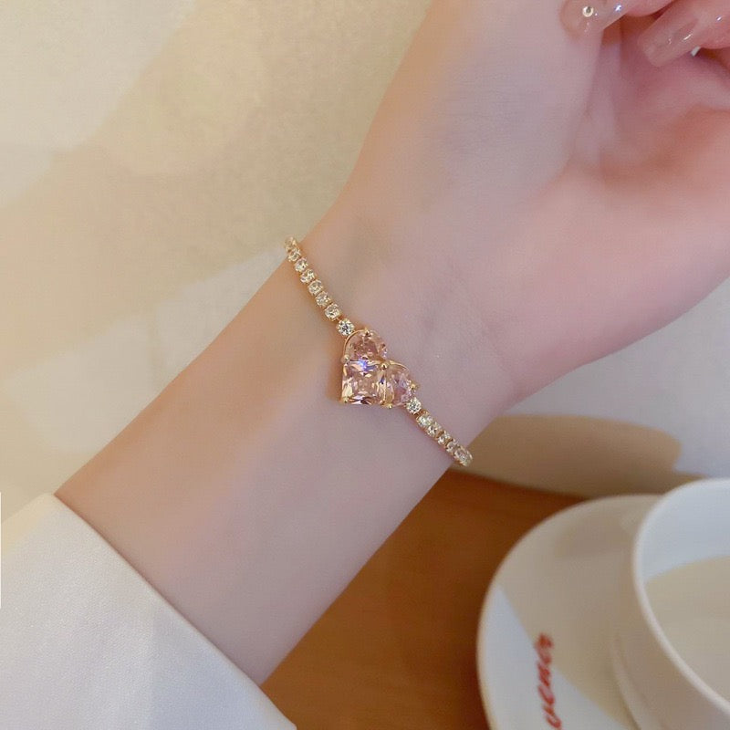 Heart Zircon Bracelet