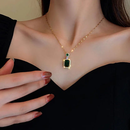 Green Crystal Necklace