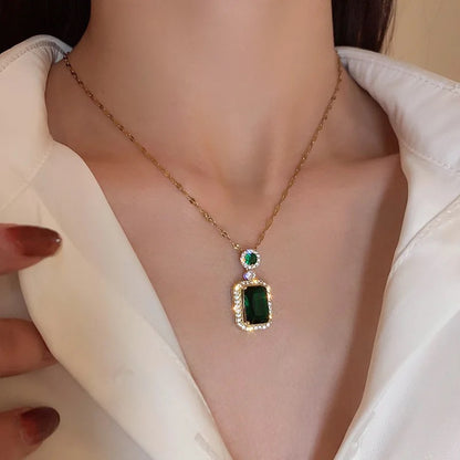 Green Crystal Necklace