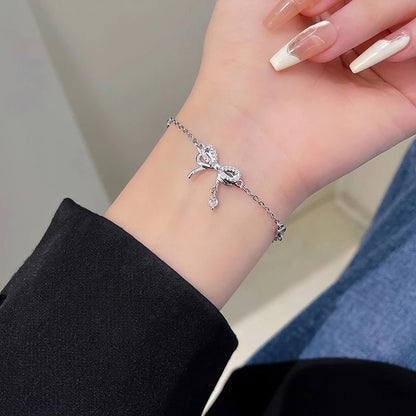 Bow Adjustable Zircon Bracelet