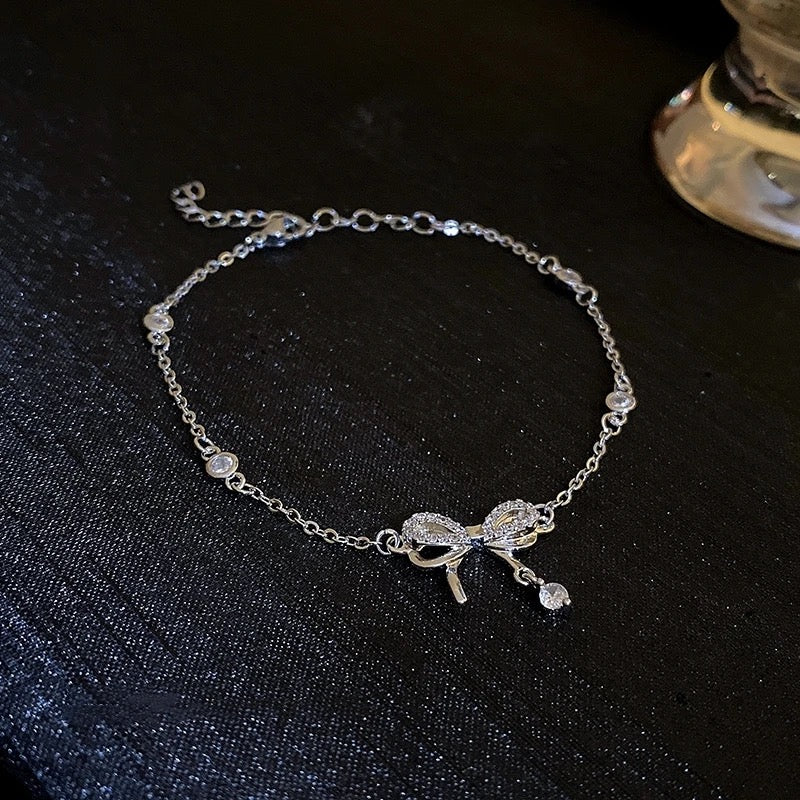 Bow Adjustable Zircon Bracelet