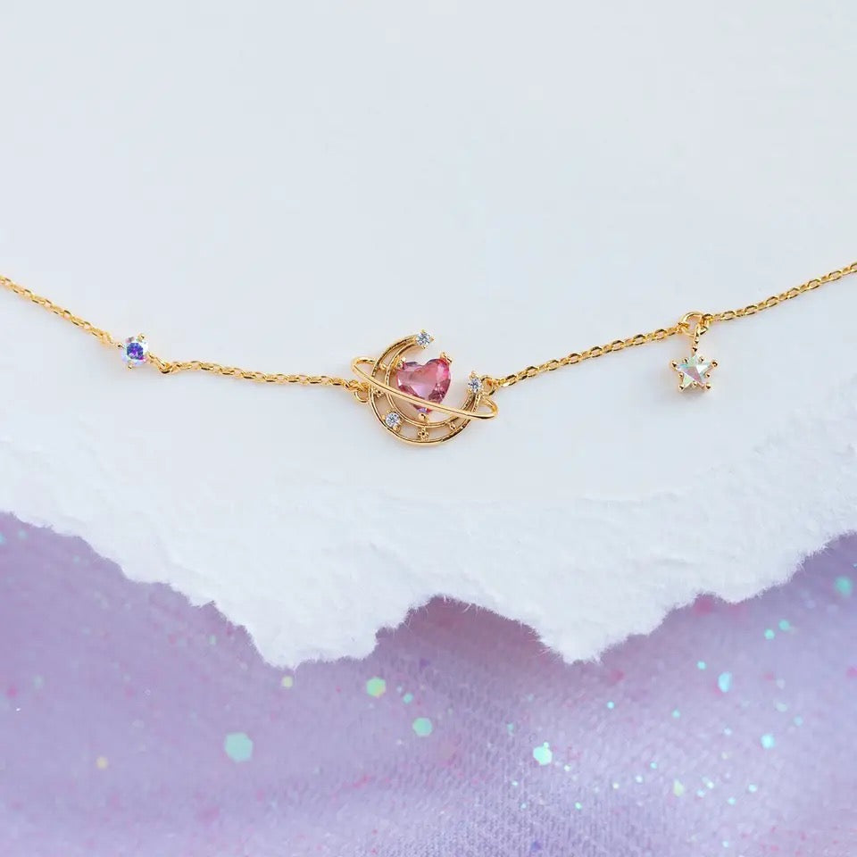 Love Moon Zircon Bracelet