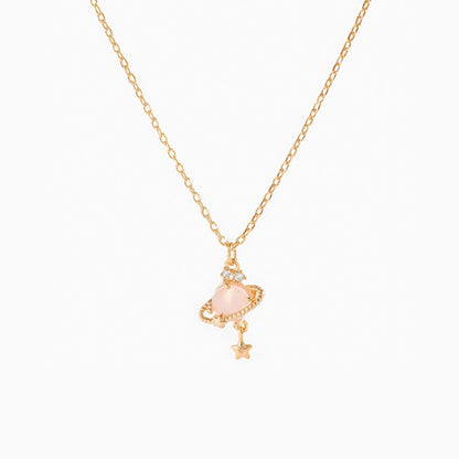 Star Planet Zircon Necklace