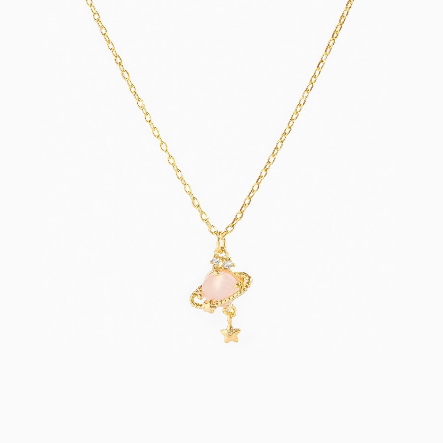 Star Planet Zircon Necklace