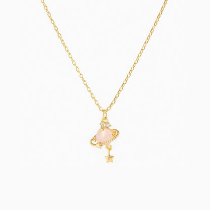 Star Planet Zircon Necklace