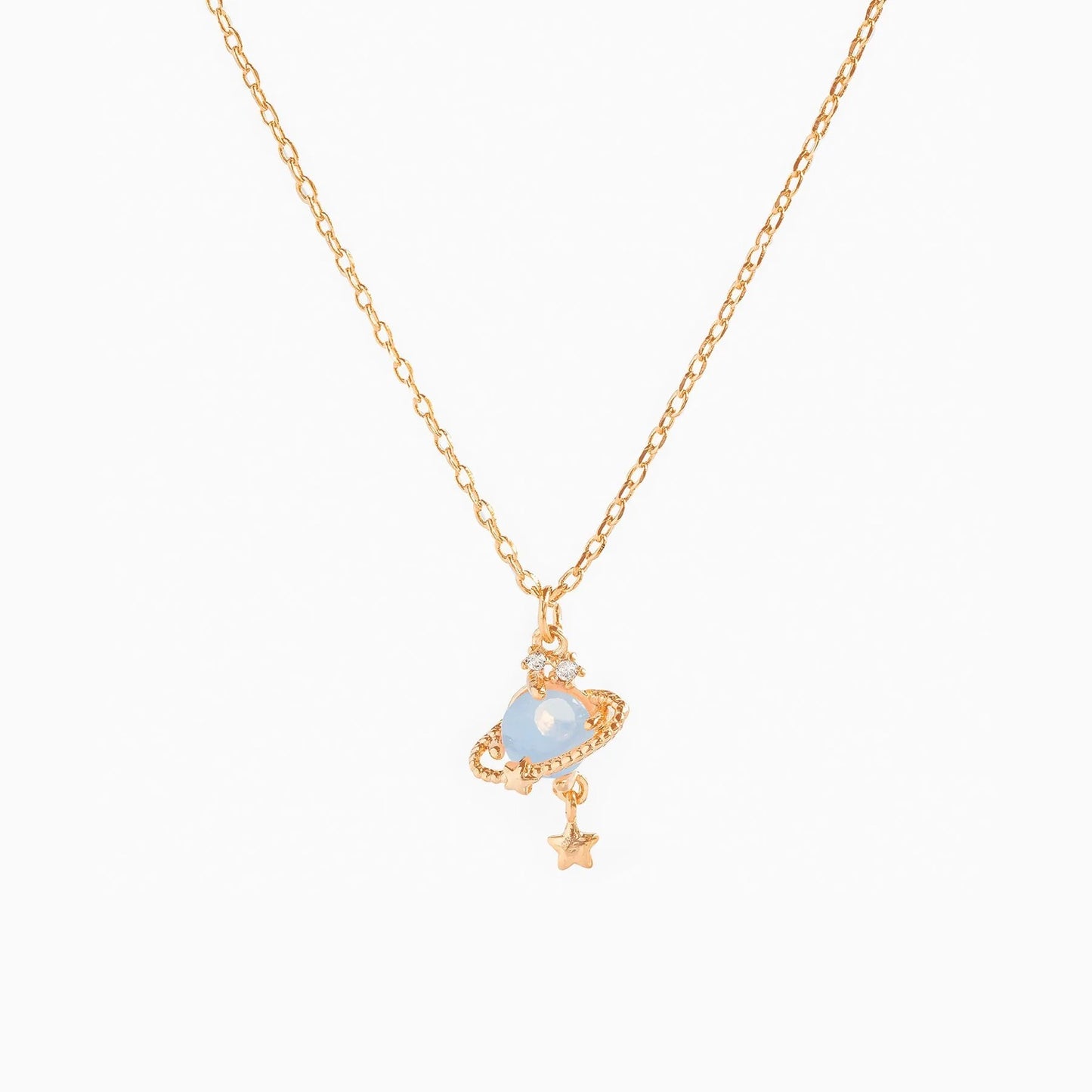 Star Planet Zircon Necklace