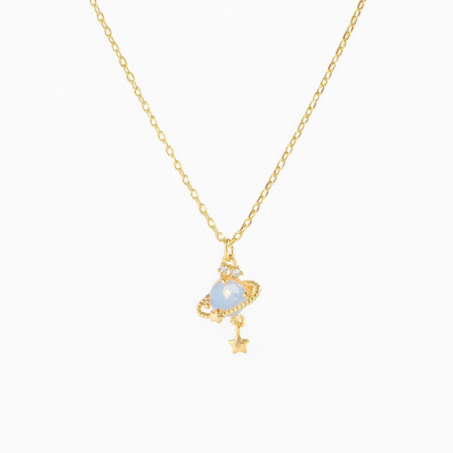 Star Planet Zircon Necklace