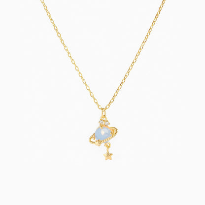 Star Planet Zircon Necklace