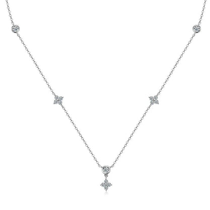 Four Leaf Clover Zircon Necklace