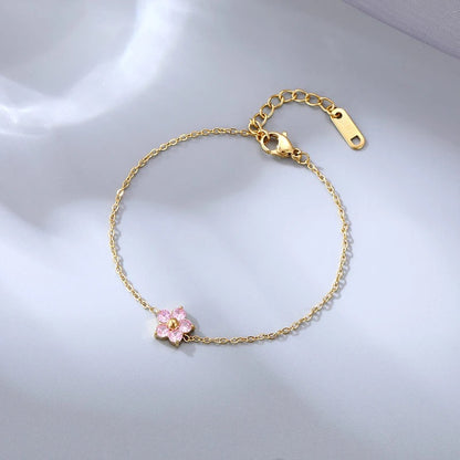 Crystal Flower Bracelet