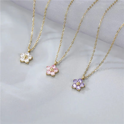 Crystal Sakura Necklace