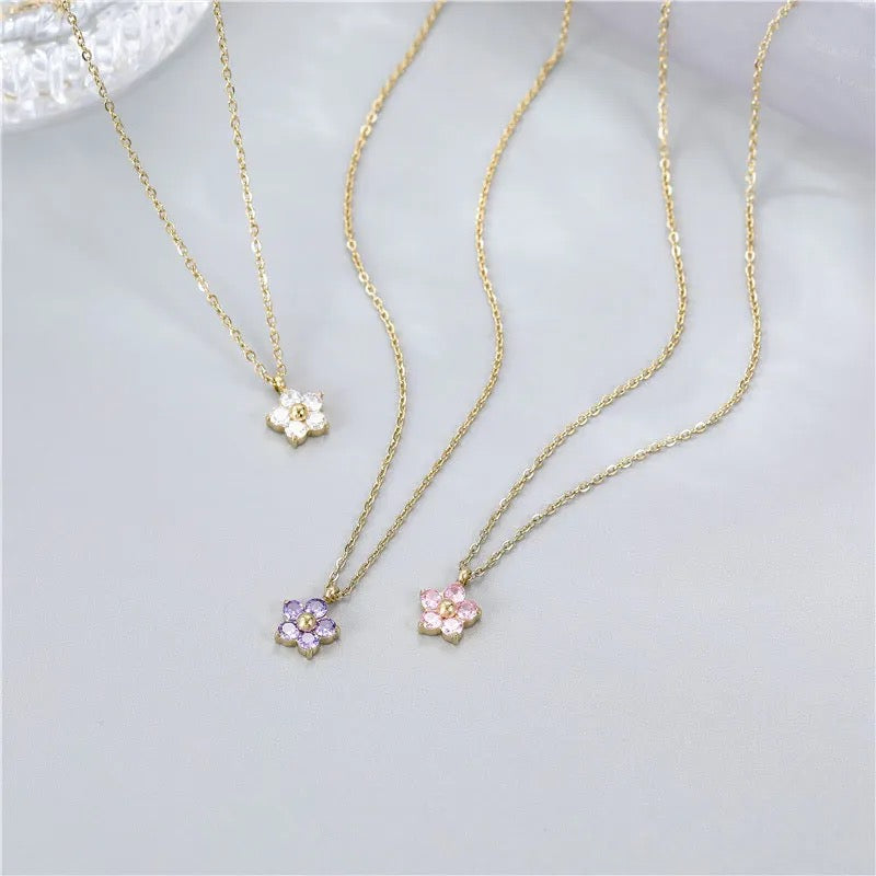 Crystal Sakura Necklace