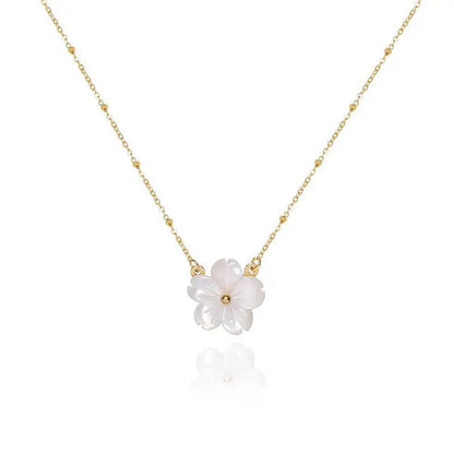 White Blossom Flower Necklace