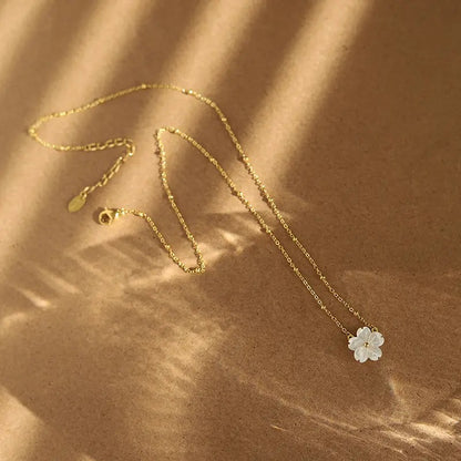 White Blossom Flower Necklace