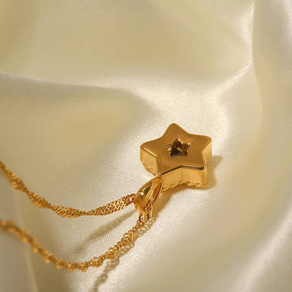 Star Zircon Pendant Necklace