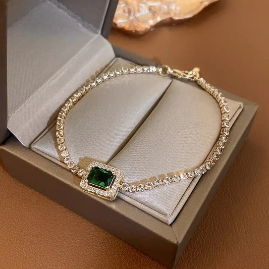 Emerald Green Zircon Bracelet