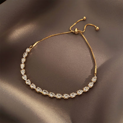 Shiny Zircon Adjustable Bracelet