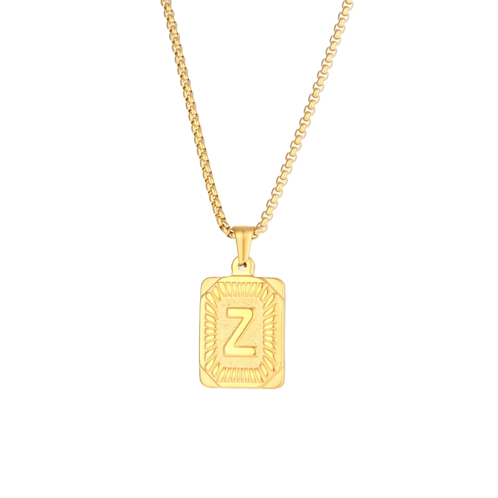 Letter Pendant Necklace