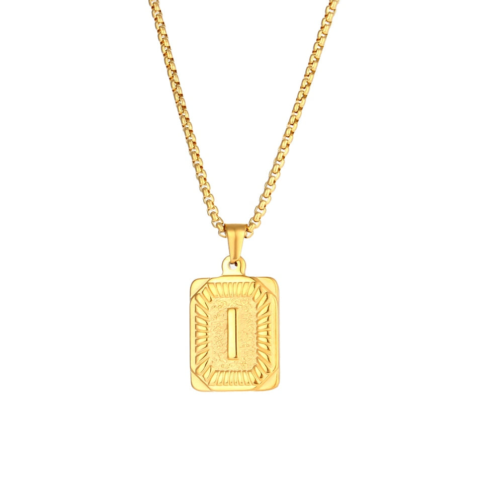 Letter Pendant Necklace