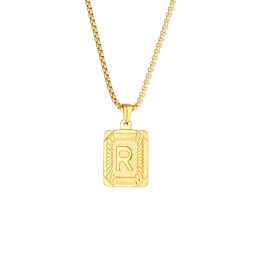 Letter Pendant Necklace