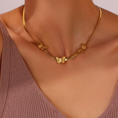 Butterfly Choker Necklace