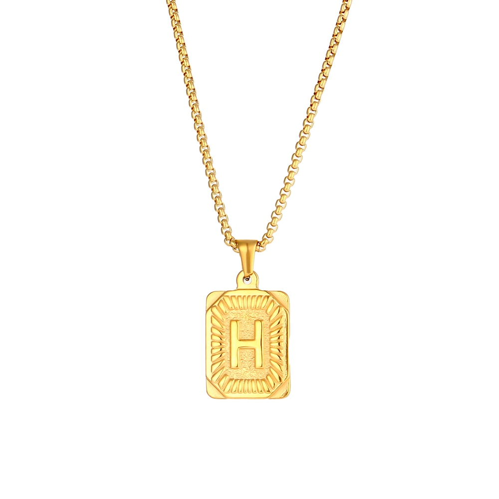 Letter Pendant Necklace