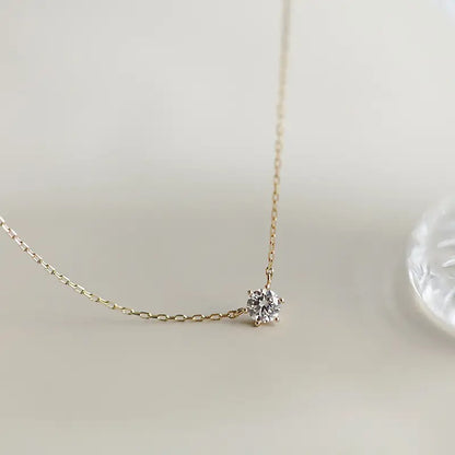 Round Zircon Necklace