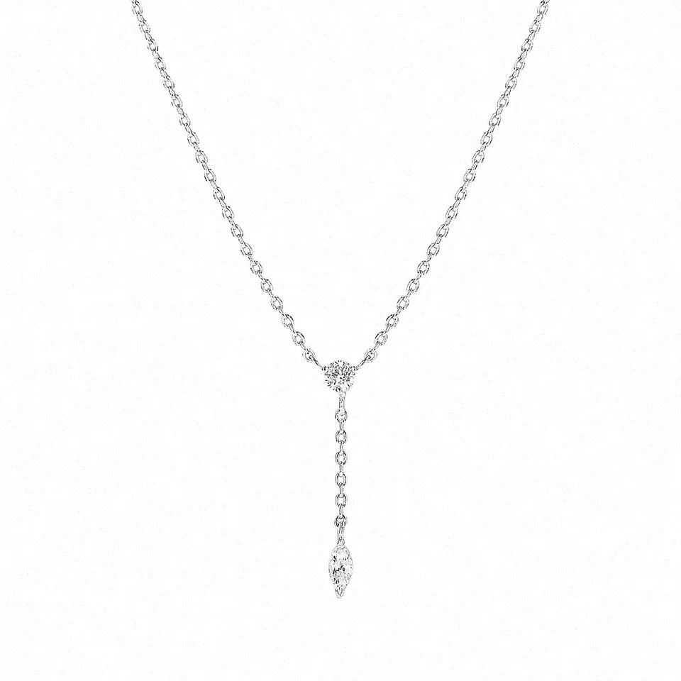 Tassel Zircon Necklace