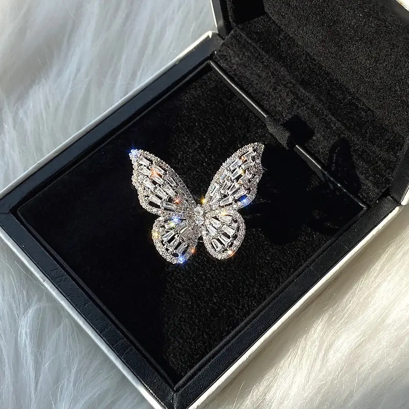 Zircon Butterfly Ring