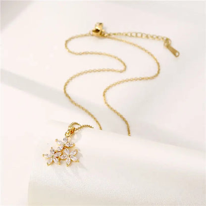 Three Flower Necklace