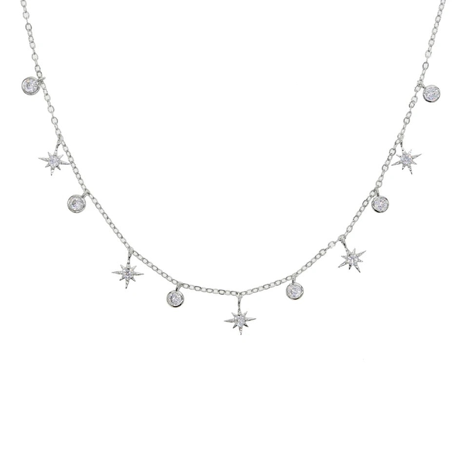 Star Charm Choker Necklace